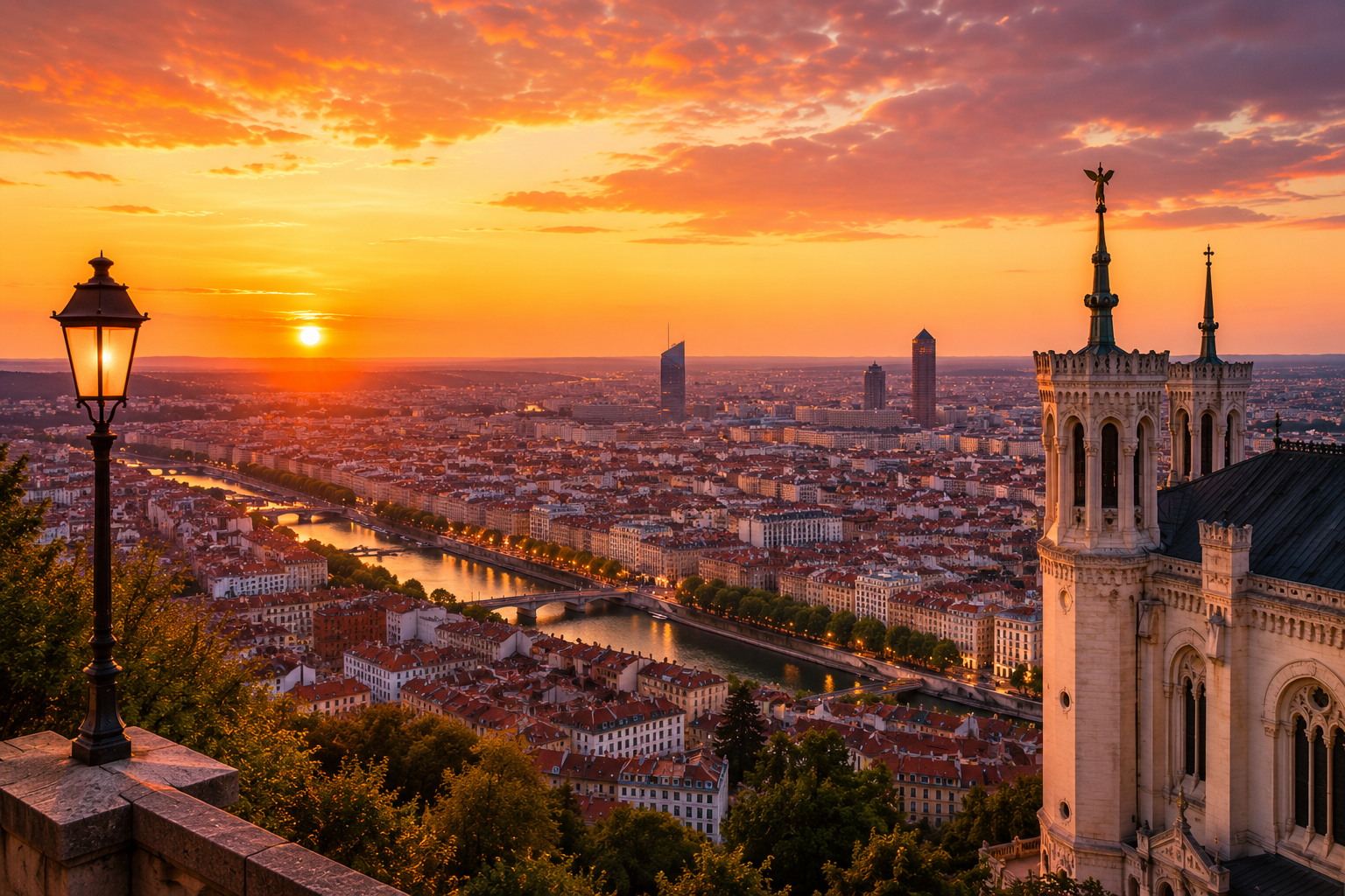 Les plus beaux spots pour admirer le coucher de soleil à Lyon