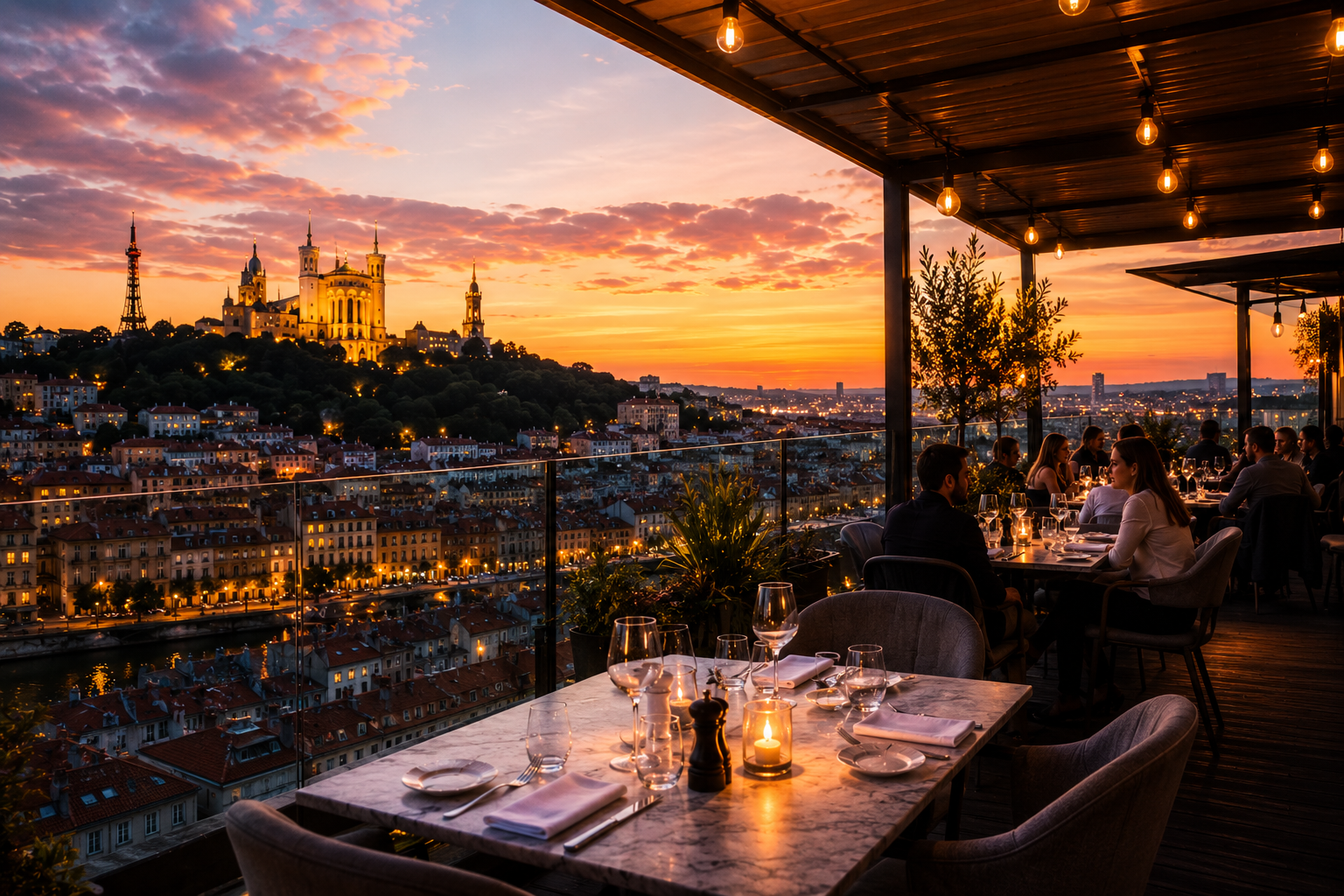 Les meilleurs restaurants avec vue sur Lyon